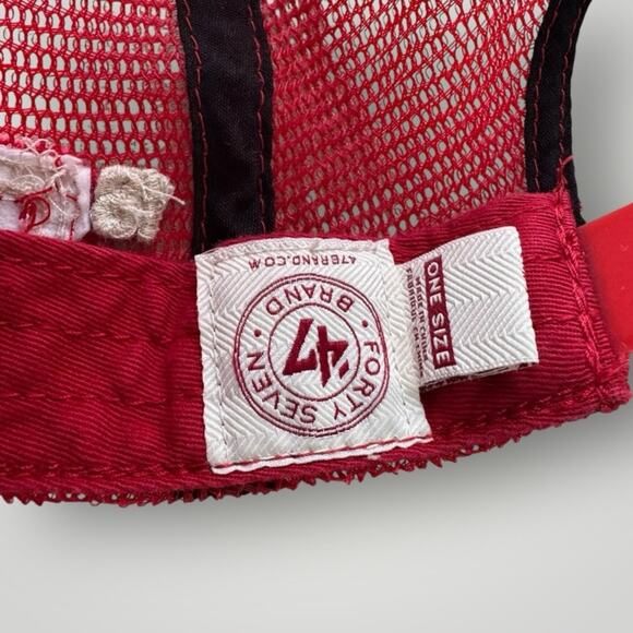 Vintage Philadelphia Phillies Distressed Red Baseball Hat Adjustable - Picture 6 of 10